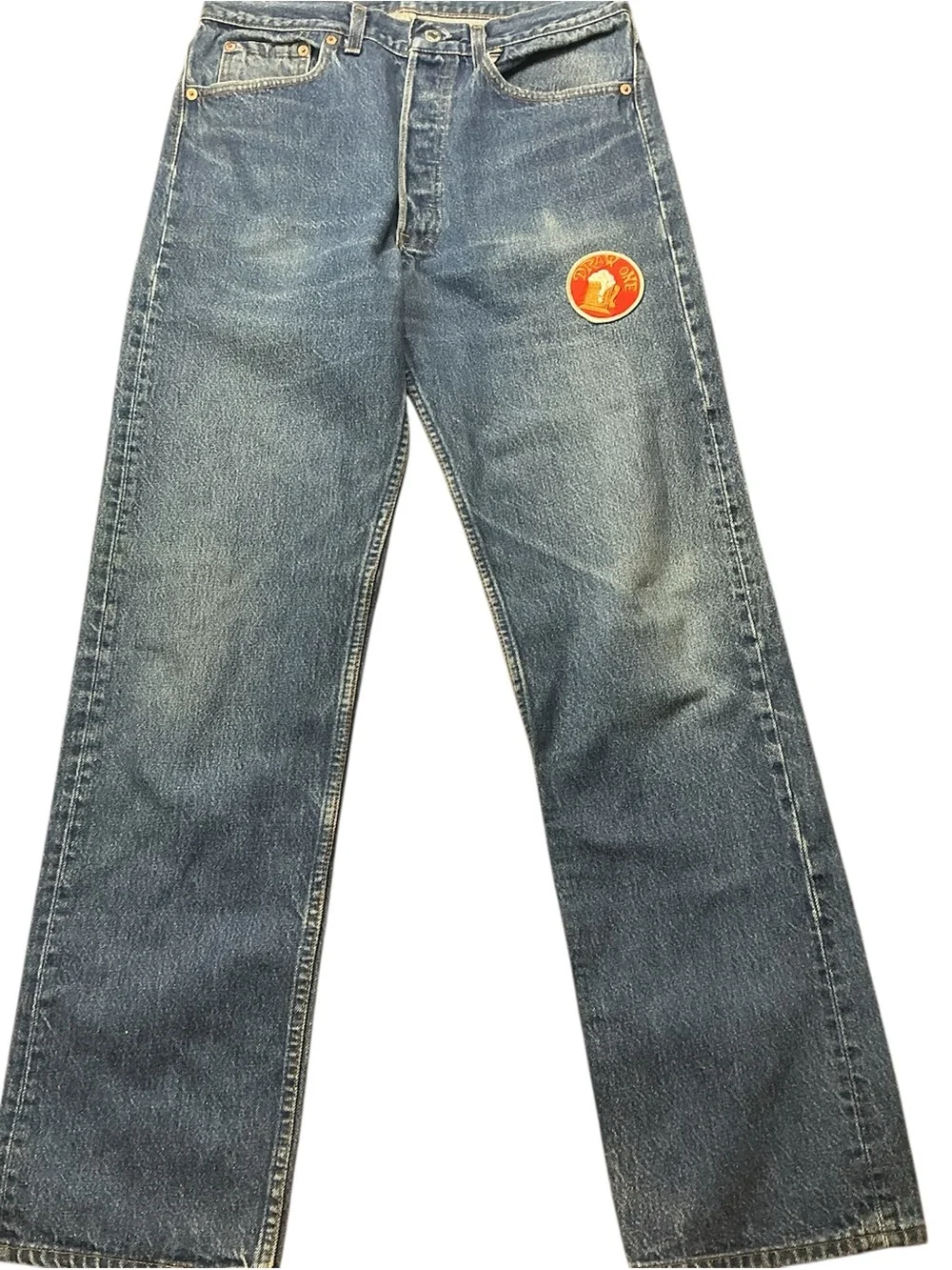 Vintage Levi’s 501XX button fly medium wash straight leg jeans 32 x 32 USA made